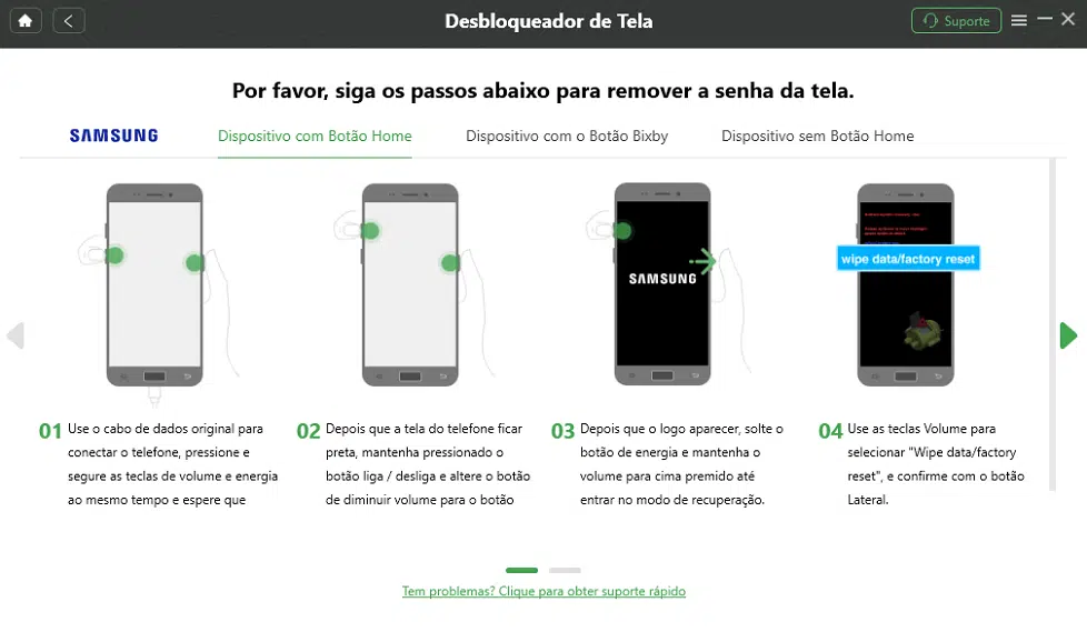 formatar celular samsung bloqueado