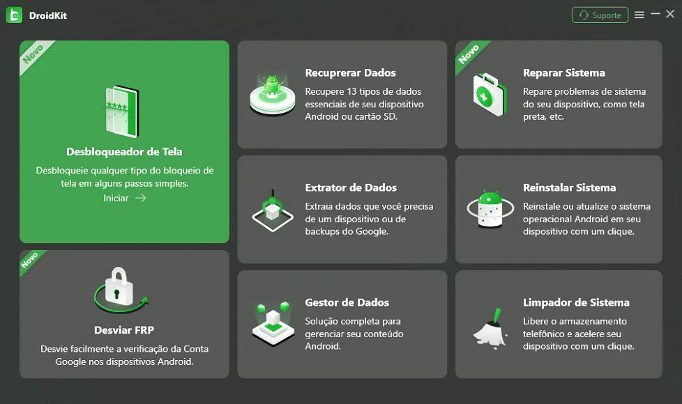Desbloqueador de Tela do DroidKit
