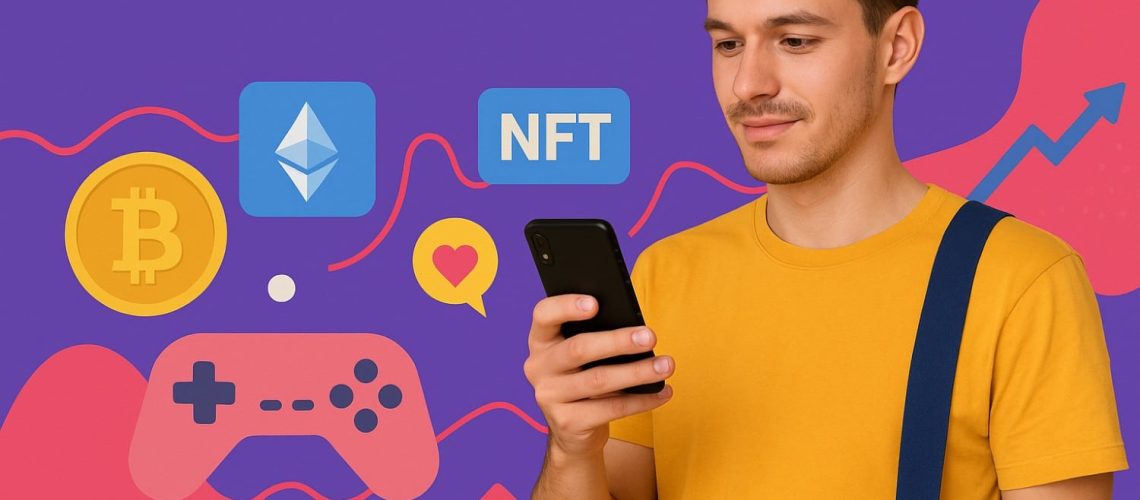 Cripto Pop: Millennials impulsionam 22% da adoção cripto no Brasil em 2025 geração y millennial usando criptoativos