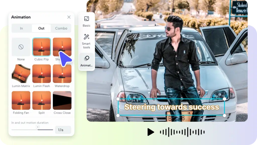 Pippit - Editando vídeo