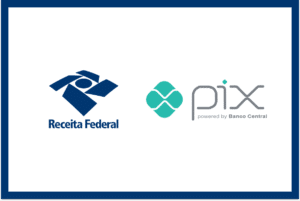 Logo da receita federal e pix