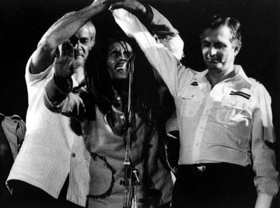 Show de Bob Marley no Estádio Nacional de Kingston em 22-04-1978