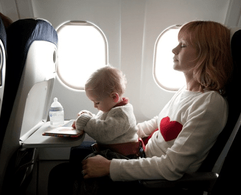 Viajar de avião com criança