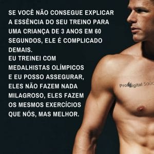 Frases de motivação - Explicar a essência do seu treino