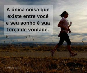 A única coisa que existe entre você e seu sonho é sua força de vontade. - frases de incentivo