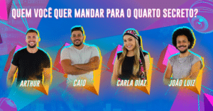 Arthur Caio Carla Diaz e João Luiz no Paredão PNG