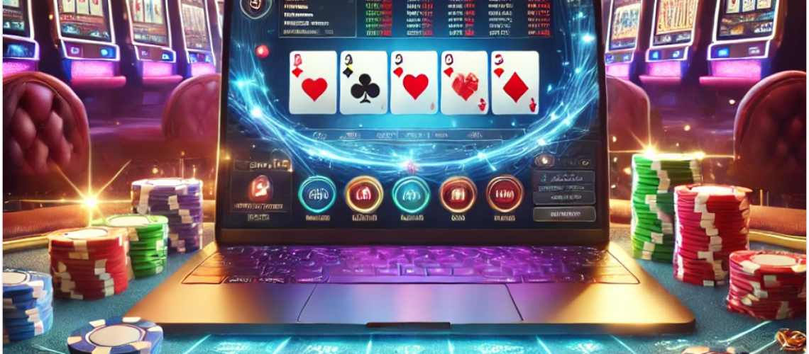 Imagem de um cassino online representando Os melhores jogos de cartas para jogar em Cassinos Online