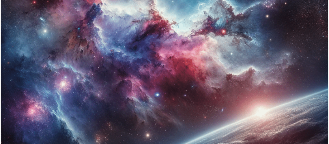 Imagem do universo representando qual é a agência espacial do Brasil