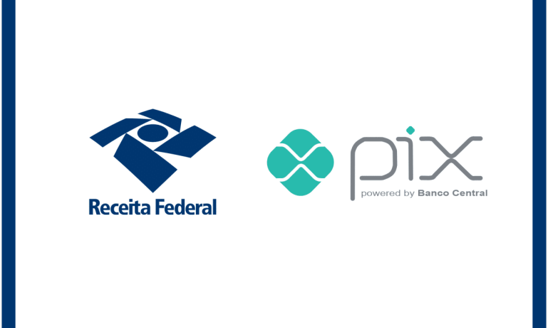 Logo da receita federal e pix
