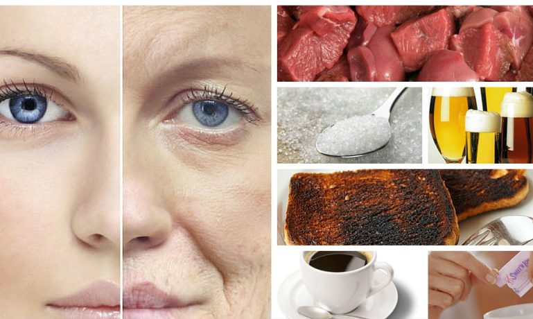alimentos que o fazem envelhecer