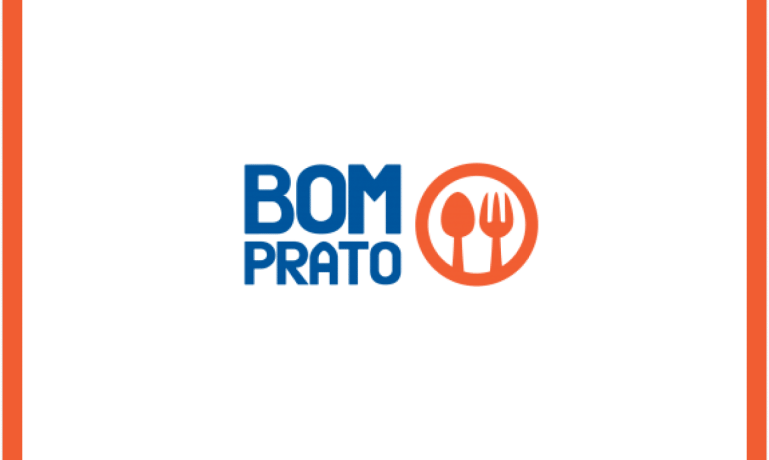 Imagem com a logo do programa Bom Prato