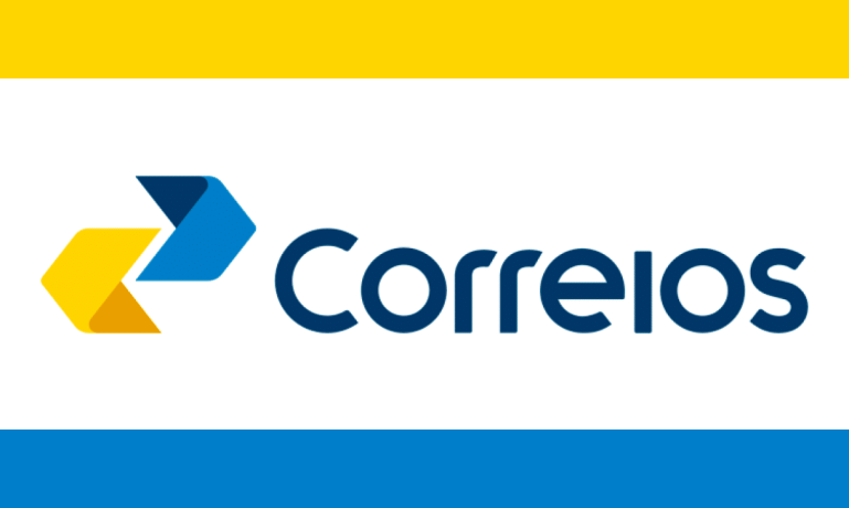 Imagem mostrando a logo dos correios