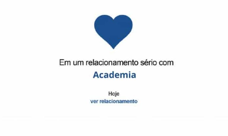 Frases de motivação - Em um relacionamento sério com Academia