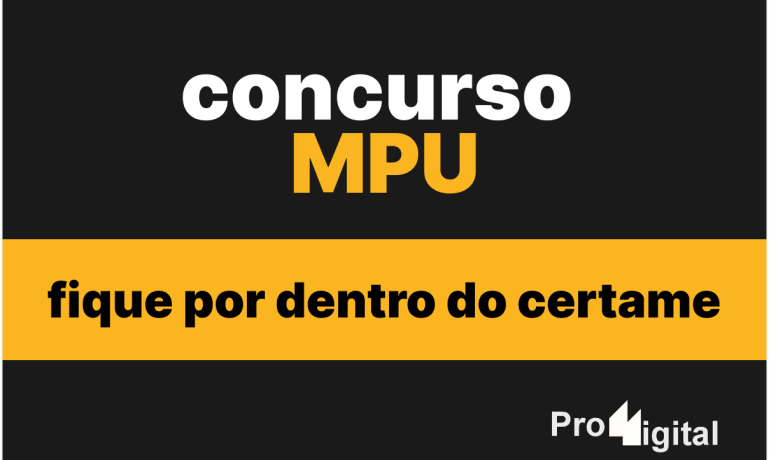 Imagem que representa as Etapas do concurso MPU