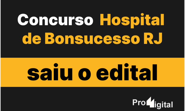 Imagem que mostra detalhes do concurso Hospital de Bonsucesso RJ