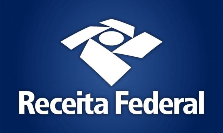 Logo da receita federal representando 4º lote de restituição do imposto de renda