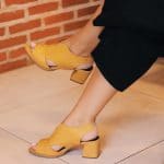 Sandália amarela - Sapato feminino