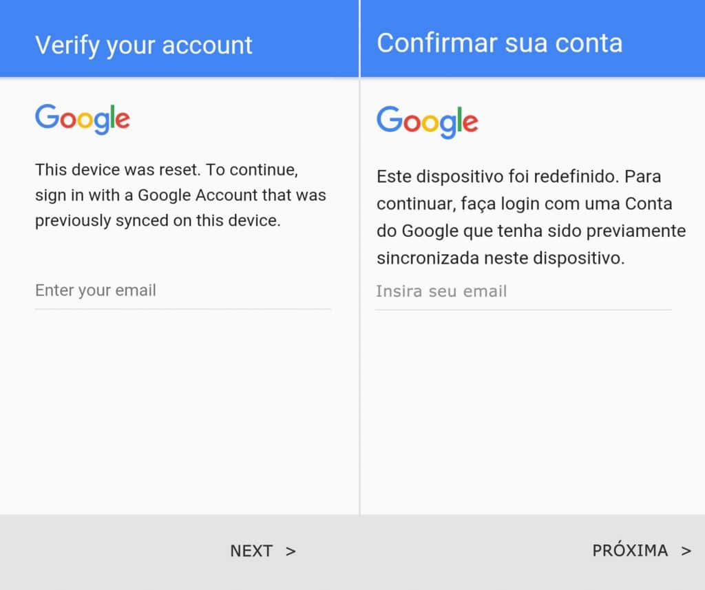 FRP Bypass APK - bloqueio de conta google