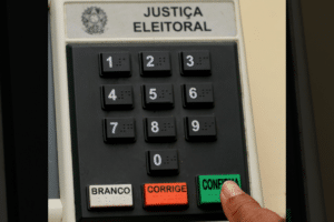 Imagem de uma urna eletrônica