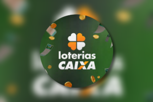 Imagem que mostra a logo da Loterias caixa