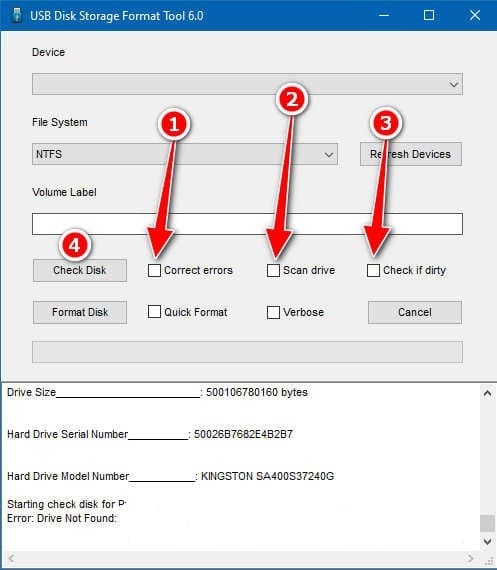 Programa USB Disk Storage Format Tool 2