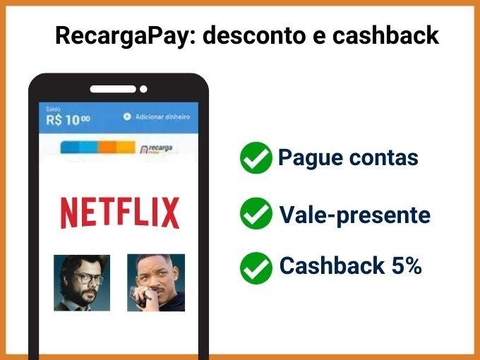 RecargaPay - desconto e cashback