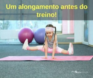 Um alongamento antes do treino! - frases de motivação